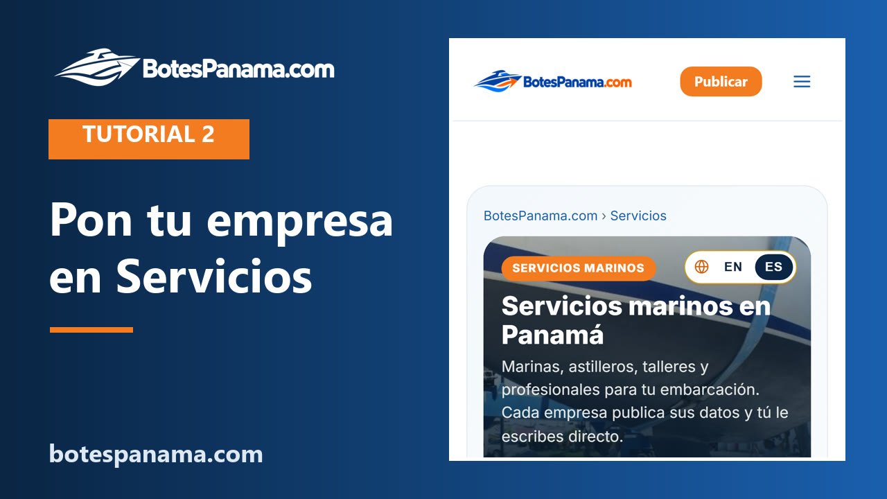Cómo poner tu empresa en Servicios