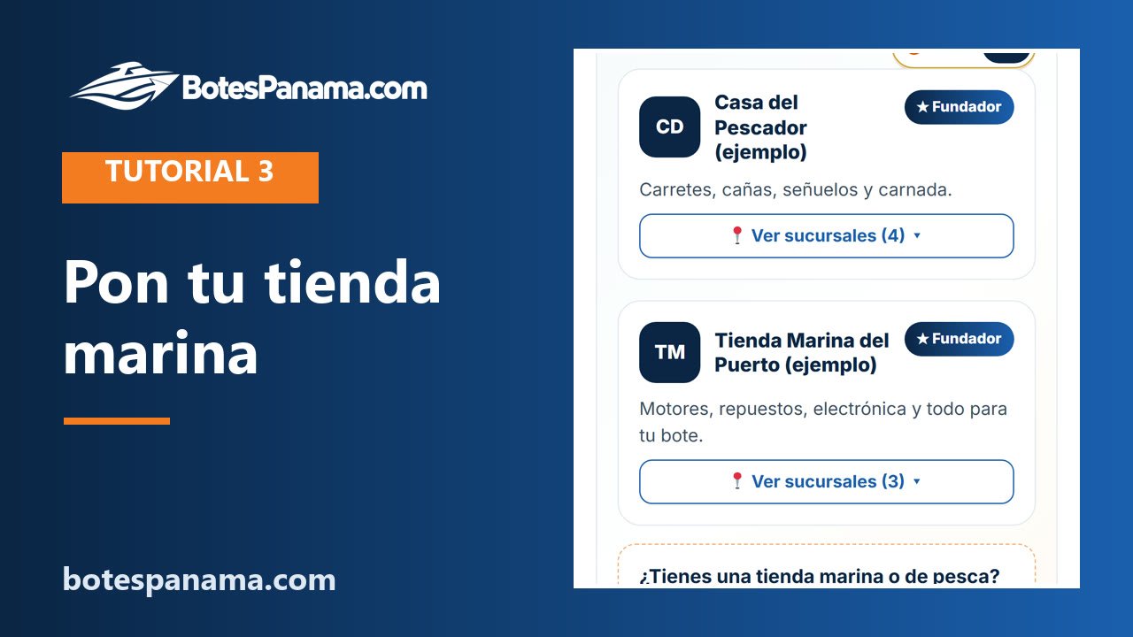 Cómo poner tu tienda marina